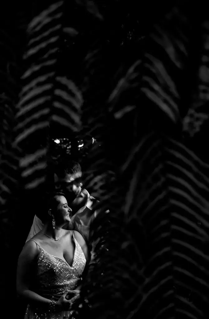 black and white bridal portrait in Bali